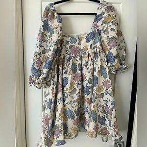 Red Dress Boutique Pink and Gray Mini Dress